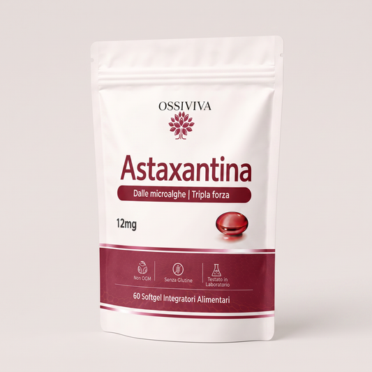 Ossiviva Astaxantina 12mg — Pelle, Energia & Anti-Età